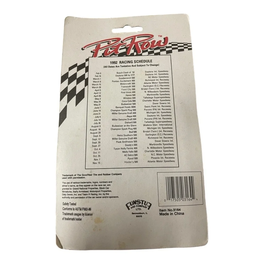 Official Pit Row 1992 - 3 Pack Vintage 1/64 Scale #33 # 2 # 8 FunStuf Diecast